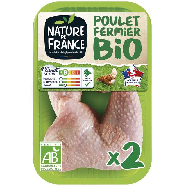 3422210435873 - Nature De France - Cuisses de Poulet Fermier Bio
