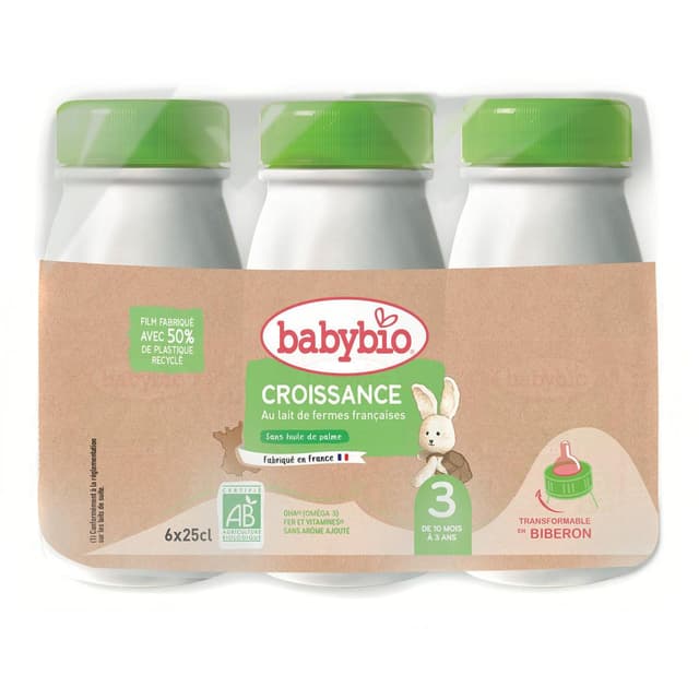 3288131580074 - Babybio - Lait de Croissance 3ème âge Liquide Bio Bébé Dès 10 mois