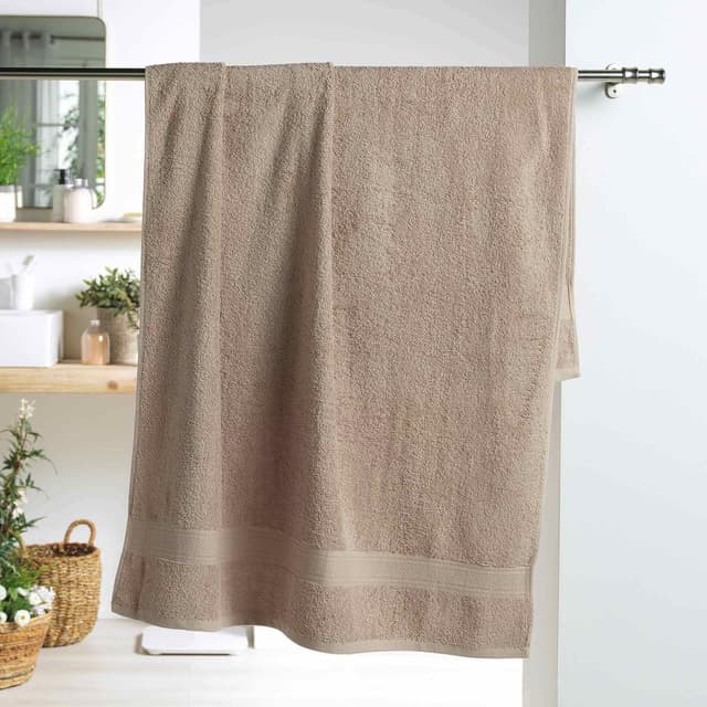 3574388010274 - Douceur D Interieur - Drap de bain Eponge Taupe