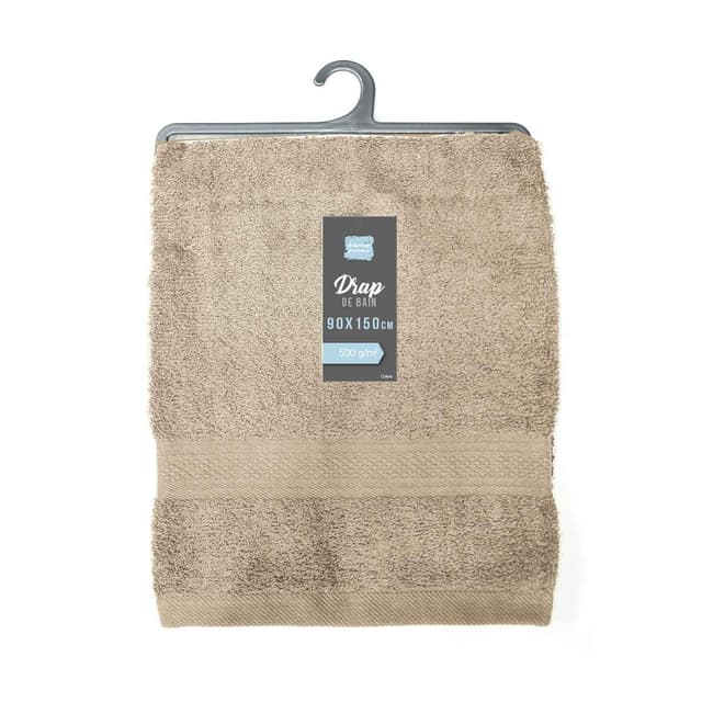 3574388010274 - Douceur D Interieur - Drap de bain Eponge Taupe