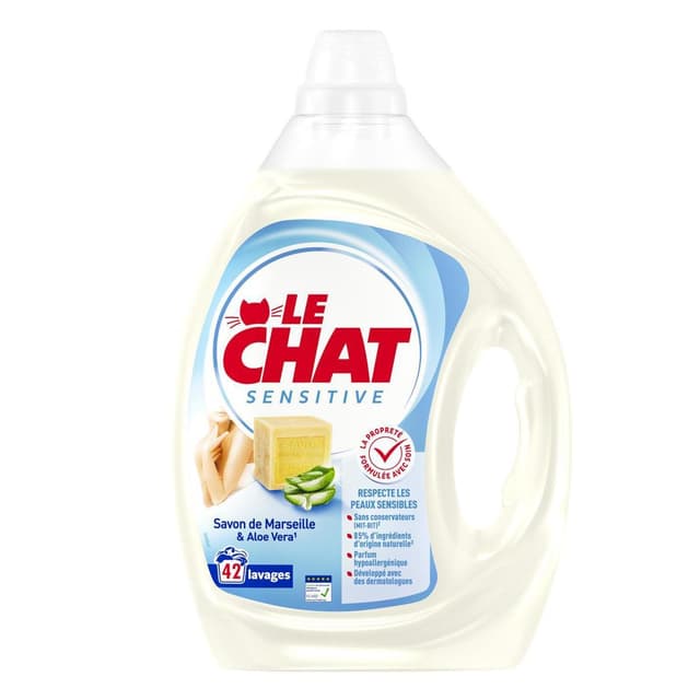 3178041361774 - Le Chat - Lessive liquide sensitive au savon de Marseille