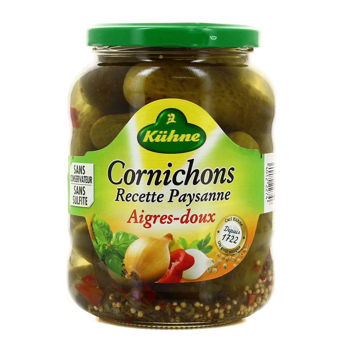 Kühne - Cornichons aigres-doux recette paysane