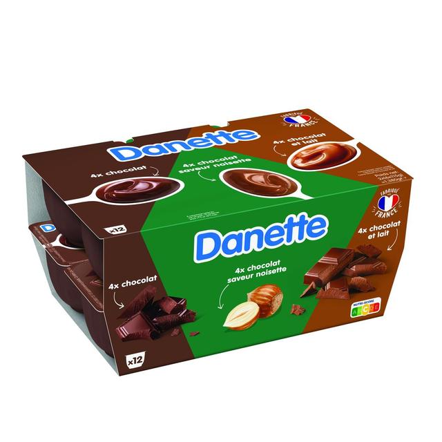 3033491432774 - Danette - Crème Dessert 3 Chocolats