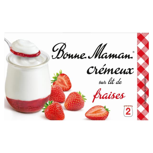 3608580183174 - Bonne Maman - Yaourt sur lit de fraises