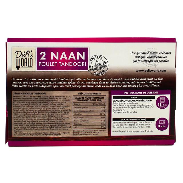 3760184013674 - Déli's World - Naans au Poulet Tandoori