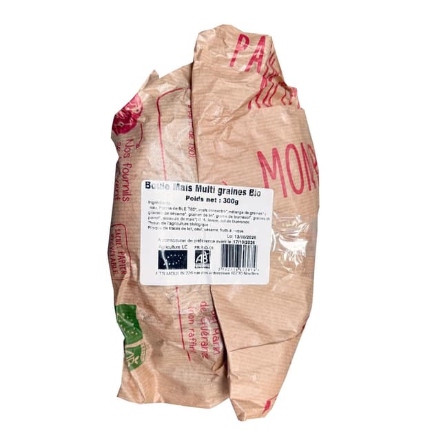 3760116603874 - Etablissements Moulin - Pain Boule Maïs Multi Graines Bio