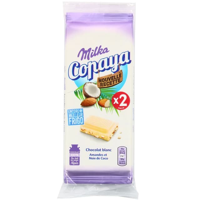 7622201424374 - Milka - Chocolat blanc copaya amande coco