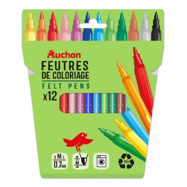 3665257335274 - Auchan - Feutres de coloriage