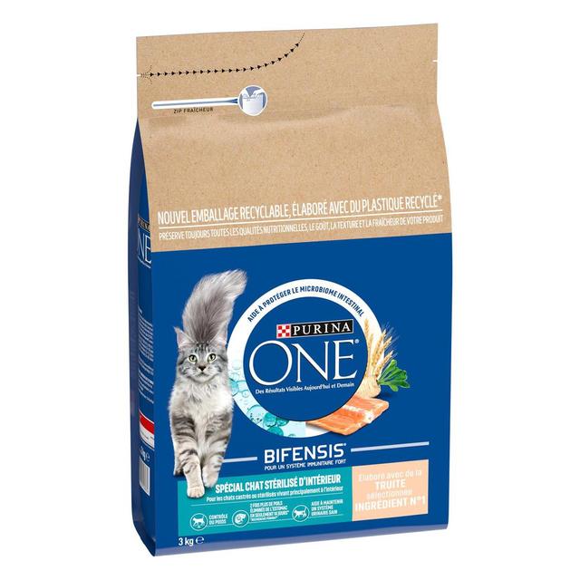 7613039596074 - Purina - One - Croquettes Truite Bifensis pour Chat Adulte Stérilisé