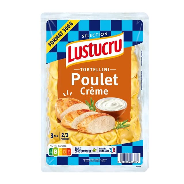 3240931546674 - Lustucru - Tortellini poulet crème