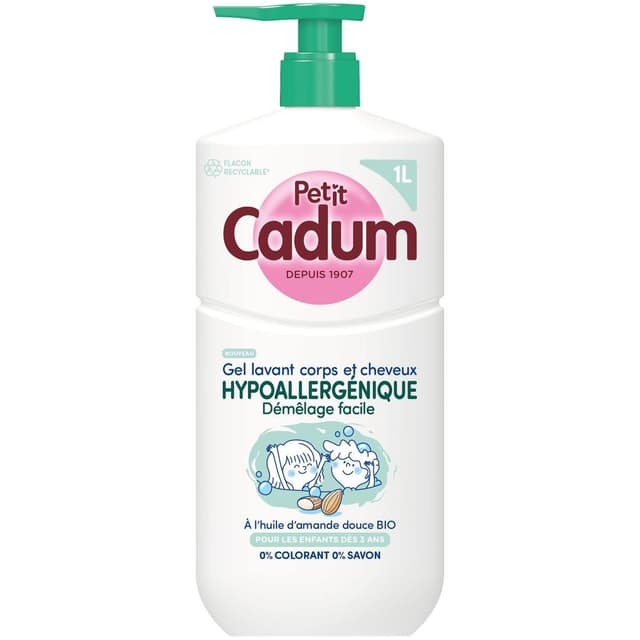 3600551187174 - Cadum - Gel Lavant Corps et Cheveux Hyppoallergénique