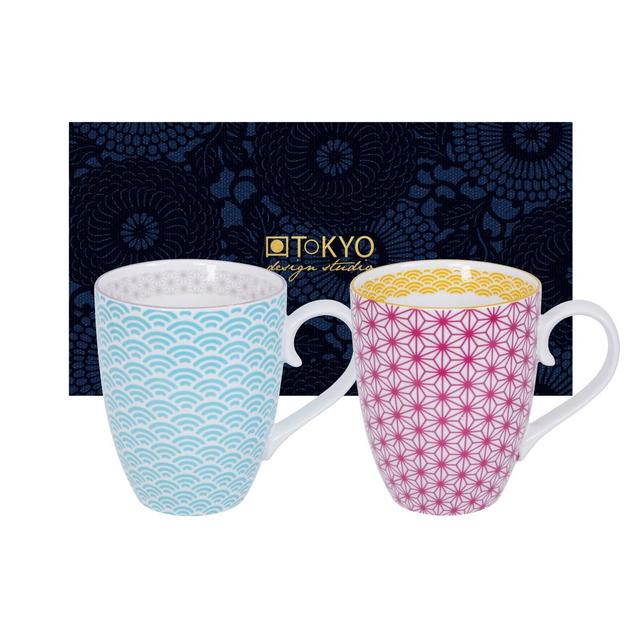 8719323538474 - Tokyo Design Studio - Coffret 2 mugs Star/Wave Purple/Blue 