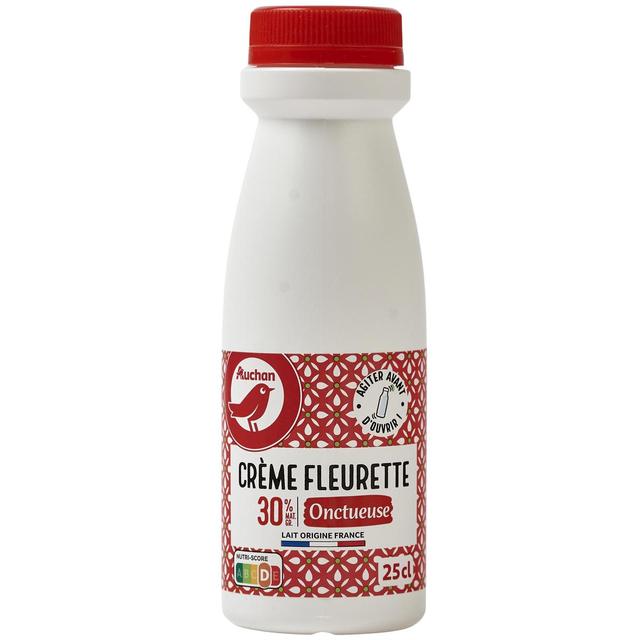 3596710488674 - Auchan - Crème fraîche fleurette entière onctueuse 30%mg