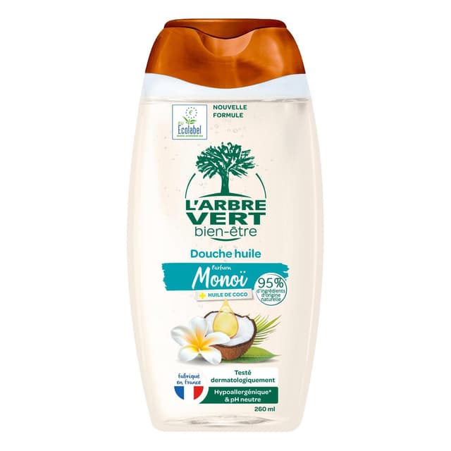 3450601100475 - L'Arbre Vert Bien-Etre - Douche huile parfum monoï parfum monoï huile de coco