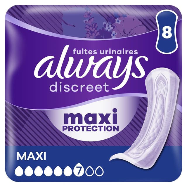 8006530251075 - Always Discreet - Serviettes pour Fuites Urinaires Maxi Protection