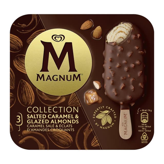 8711327391475 - Magnum - Bâtonnets Caramel salé amandes