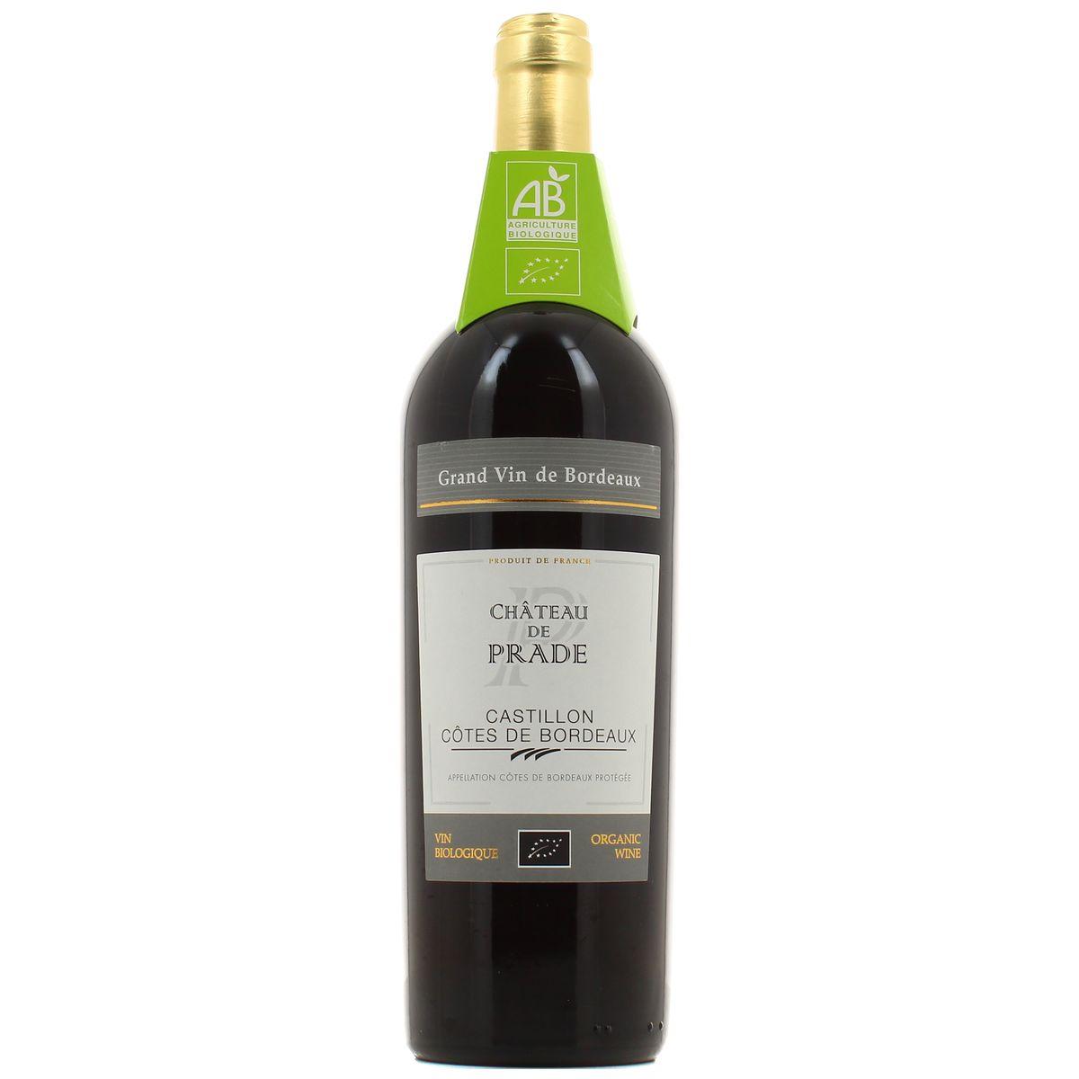 Castillon Cotes de Bordeaux AOP - Château de Prade BIO