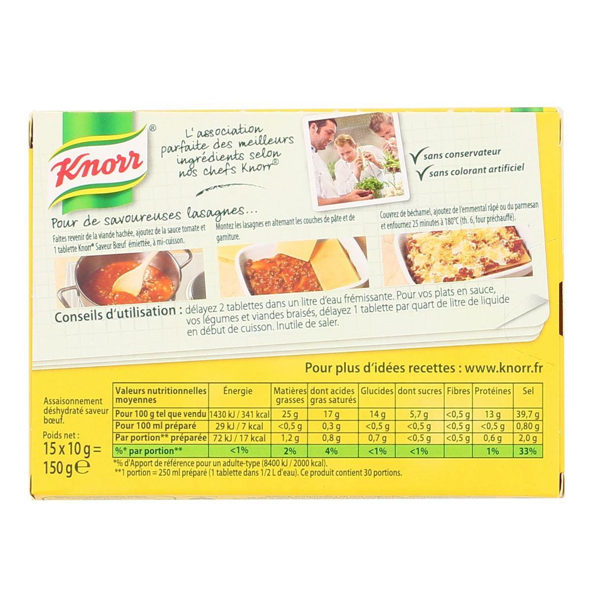 3011360002075 - Knorr - Bouillon Cube Boeuf - 15 Cubes