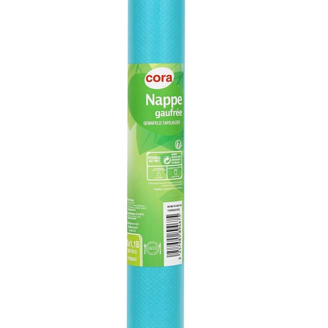 3257985894675 - Cora - NAPPE CHEVRON TURQUOISE