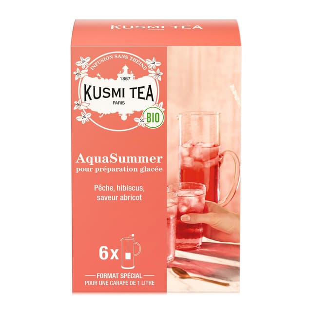 3585810085975 - Kusmi Tea - AquaSummer Bio - Etui 6 grands sachets