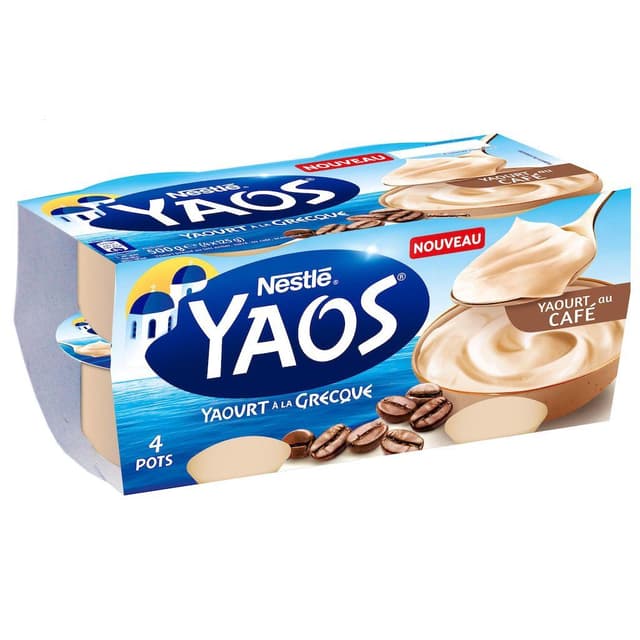 3023290096475 - Yaos - Yaourt à la Grecque saveur café