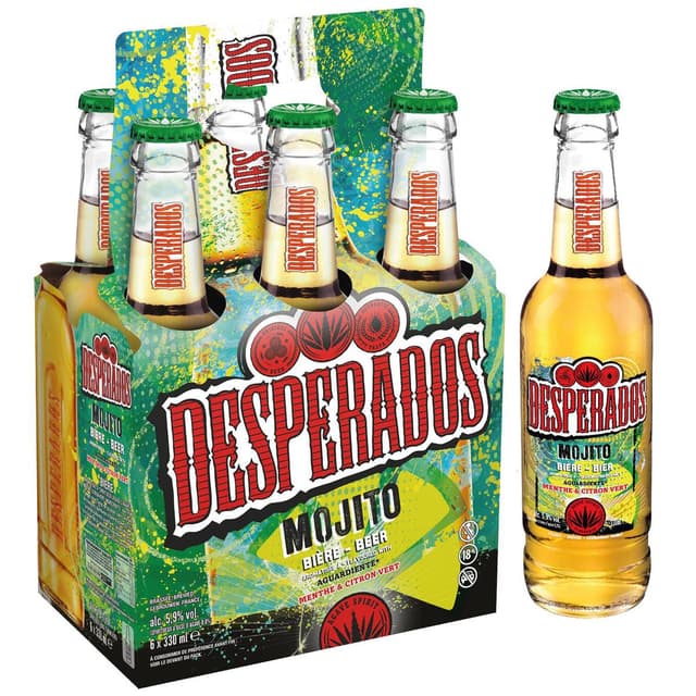 3119780266975 - Desperados - Bière arromatisée saveur Mojito 5.9°