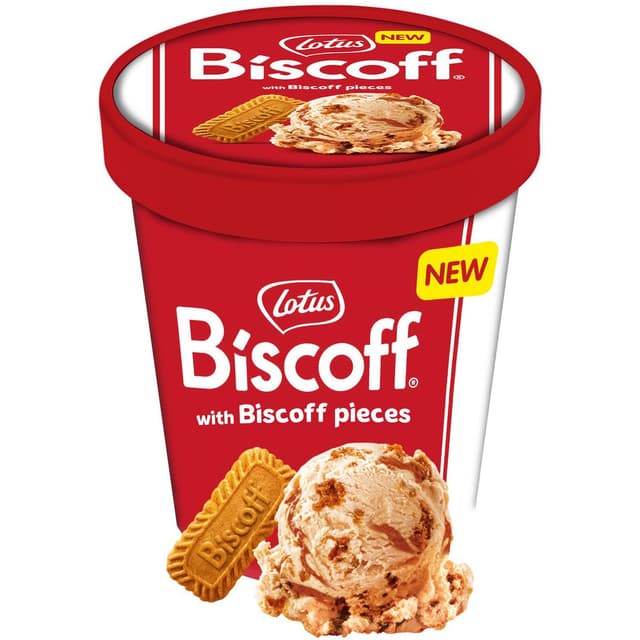 4007993036975 - Lotus Biscoff - Crème glacée à la vanille et spéculoos