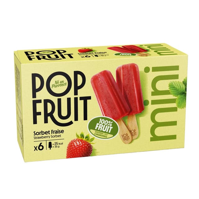 3760124197075 - Pop' Fruit - Bâtonnet 100% fruit fraise