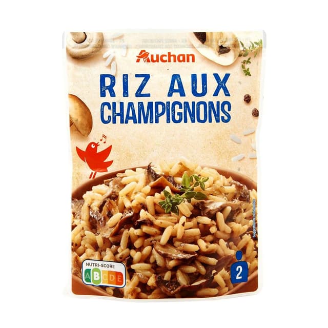 3596710527175 - Auchan - Riz aux Champignons sachet express Micro ondes