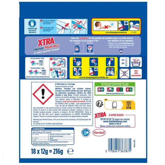 3178041367875 - Skip - Lessive en Capsules Triocpas 4+1