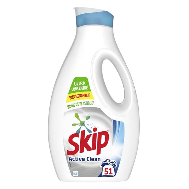 8712100069475 - Skip - Lessive liquide Active Clean 51 lavages
