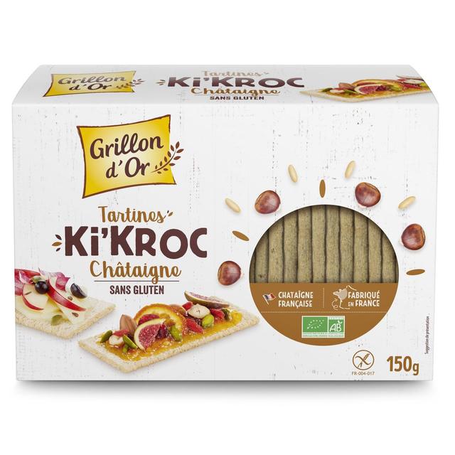 3421557401176 - Grillon Or - Tartines Ki'kroc Chataigne sans gluten BIO