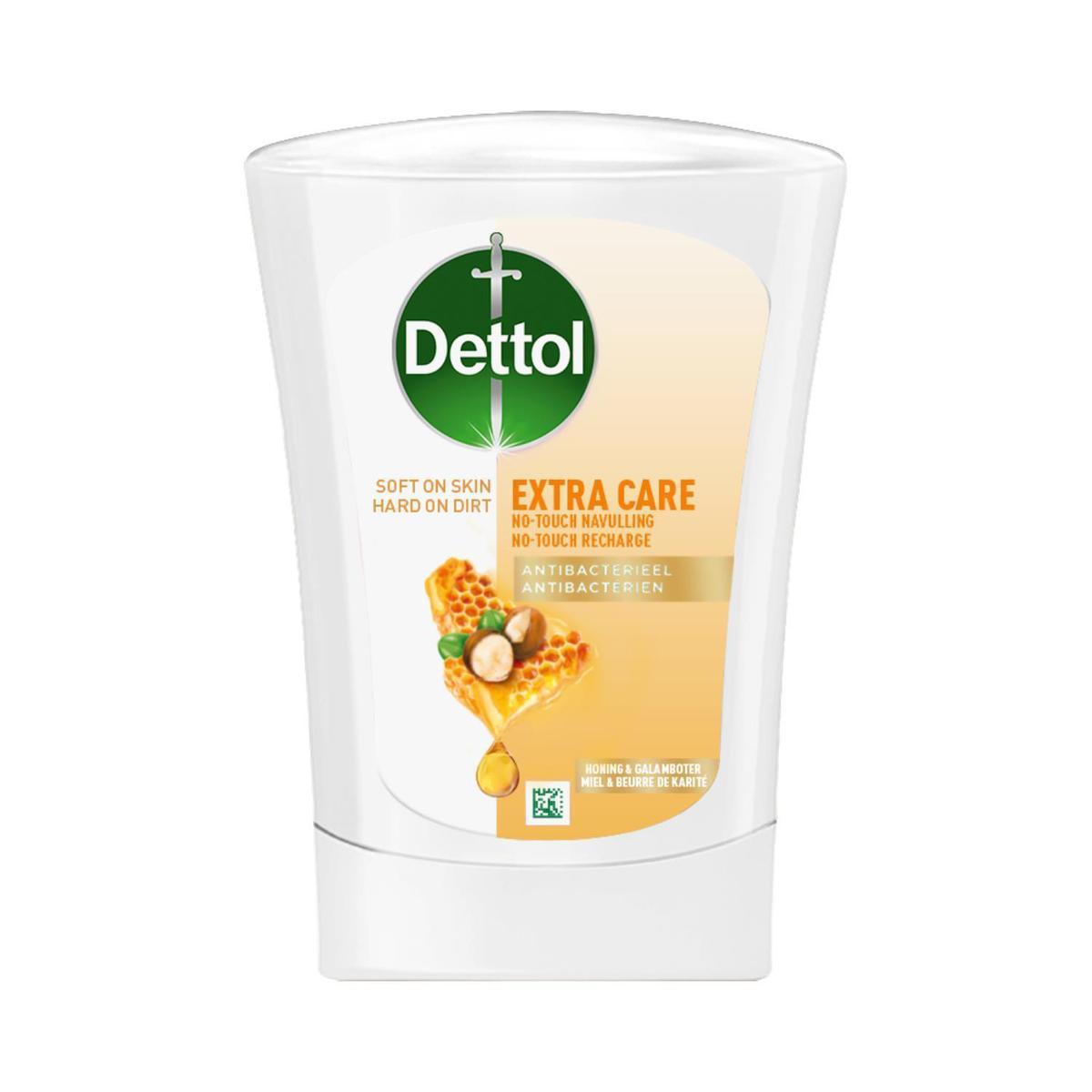 5410036311776 - Dettol - Savon Mains Extra Care Antibactérien Miel & Beurre De Karité 