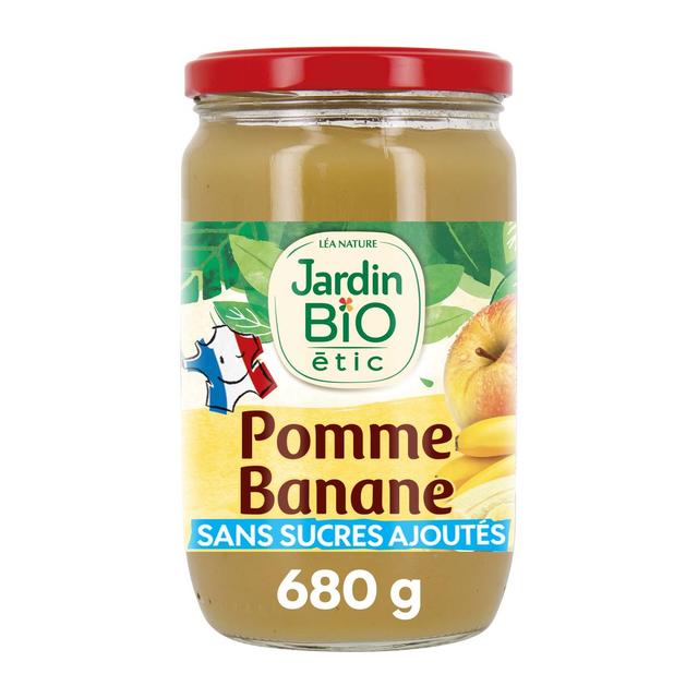 3456300012576 - Jardin Bio Etic - Purée Pomme Banane Bio sans sucres ajoutés