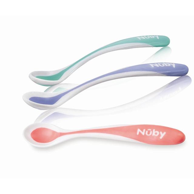 0048526052776 - Nuby - Cuillere thermosensible a bord doux 3m+