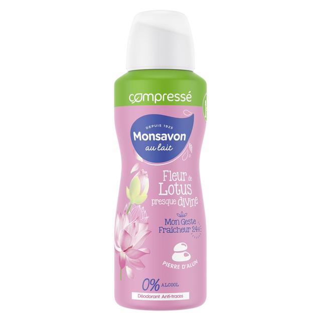 0000096132876 - Monsavon - Déodorant compressé 24h fleur de lotus presque divine à la pierre d'alun