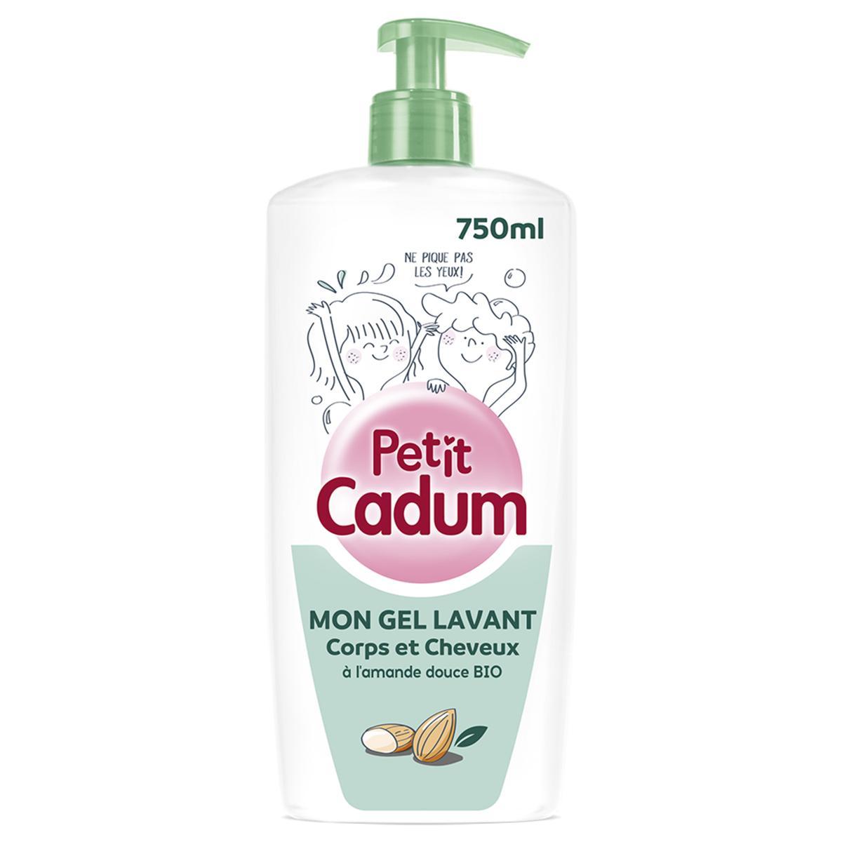 3600551054476 - Cadum - Gel lavant corps et cheveux enfant à l'huile d'amande douce bio