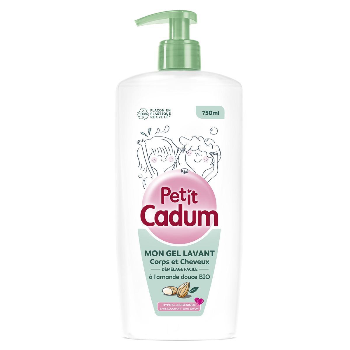 3600551054476 - Cadum - Gel lavant corps et cheveux enfant à l'huile d'amande douce bio