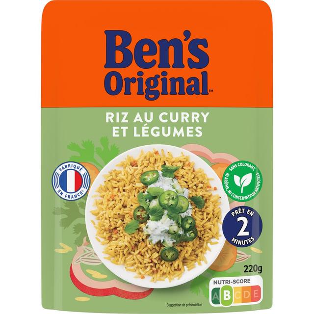 3487400006776 - Ben's Original - Riz Micro Onde Express Curry et Légumes