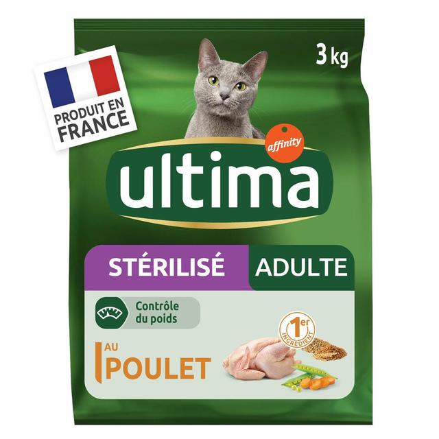 3700260217176 - Affinity - Ultima - Croquettes Poulet Contrôle du Poids pour Chat Adulte Stérilisé 