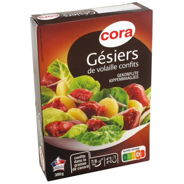 3257981937376 - Cora - Gesiers de Volaille Confits dans la graisse de canard