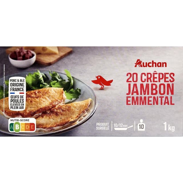3596710468676 - Auchan - Crêpe jambon emmental