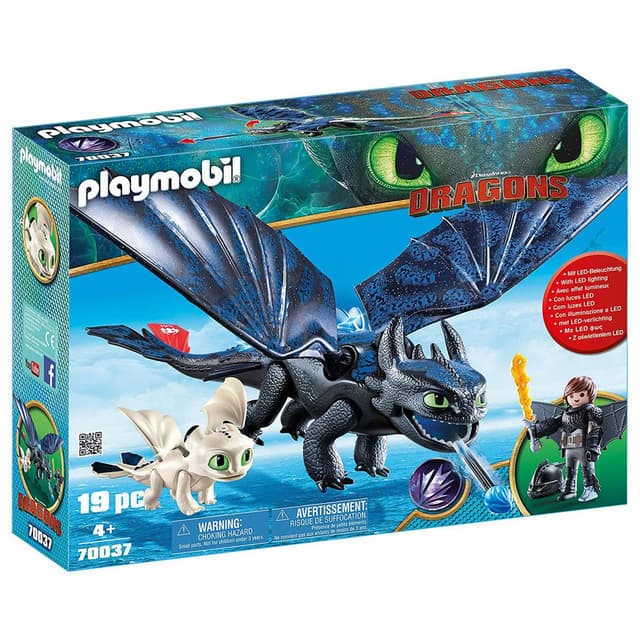 4008789700377 - PLAYMOBIL® Dragons - Krokmou et Harold avec bébé dragon