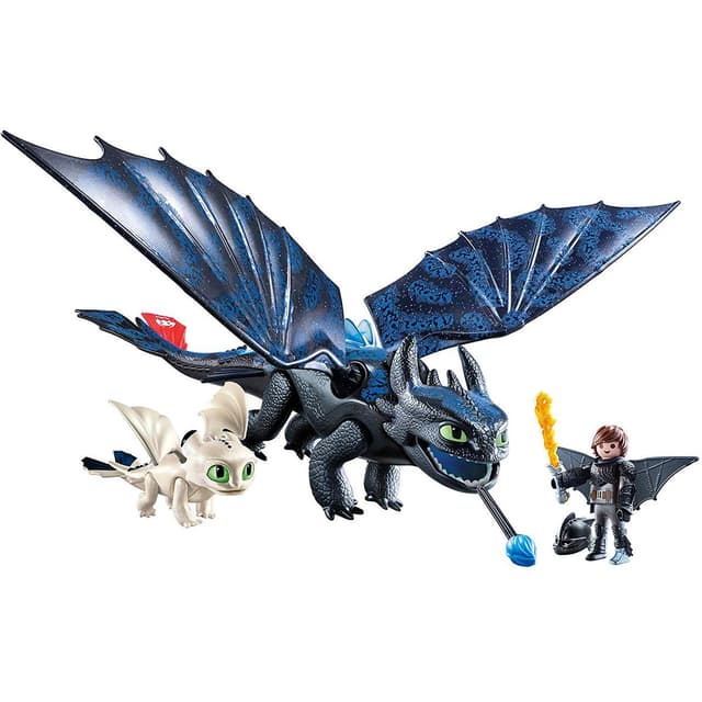 4008789700377 - PLAYMOBIL® Dragons - Krokmou et Harold avec bébé dragon
