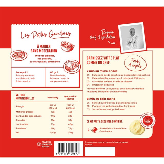 3701565400577 - Aussitôt Bon - Pomme de Terre façon Grand-Mêre