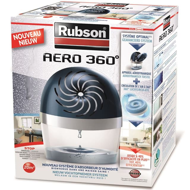 3178040690677 - Rubson - Absorbeur d'humidité- aéro 360 stop humidité + 1 recharge