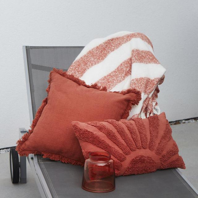 5404035710777 - Point virgule - Coussin décoratif en 100% coton recyclé terre cuite