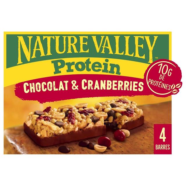 8410076611277 - Nature Valley - Barre de céréale protein chocolat et cranberries