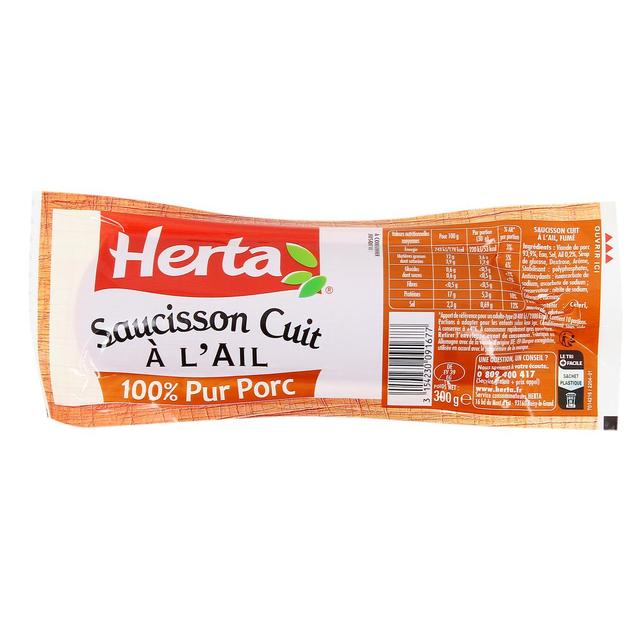 3154230091677 - Herta - Saucisson à l'Ail