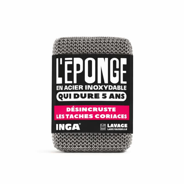 3760342991677 - Inga - Eponge en Acier Inoxydable